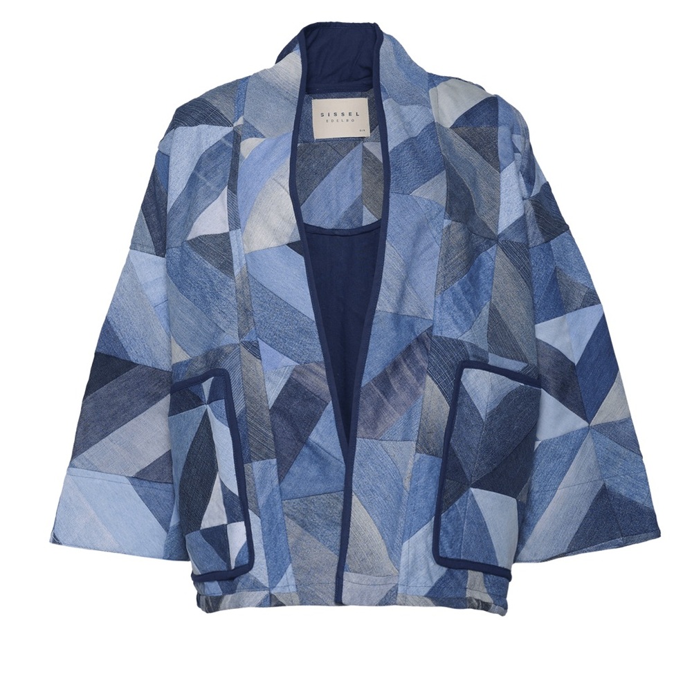 Sissel Edelbo denim patchwork jacket, OS